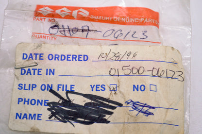 OEM Suzuki 01500-06123 Handle Bolt NOS