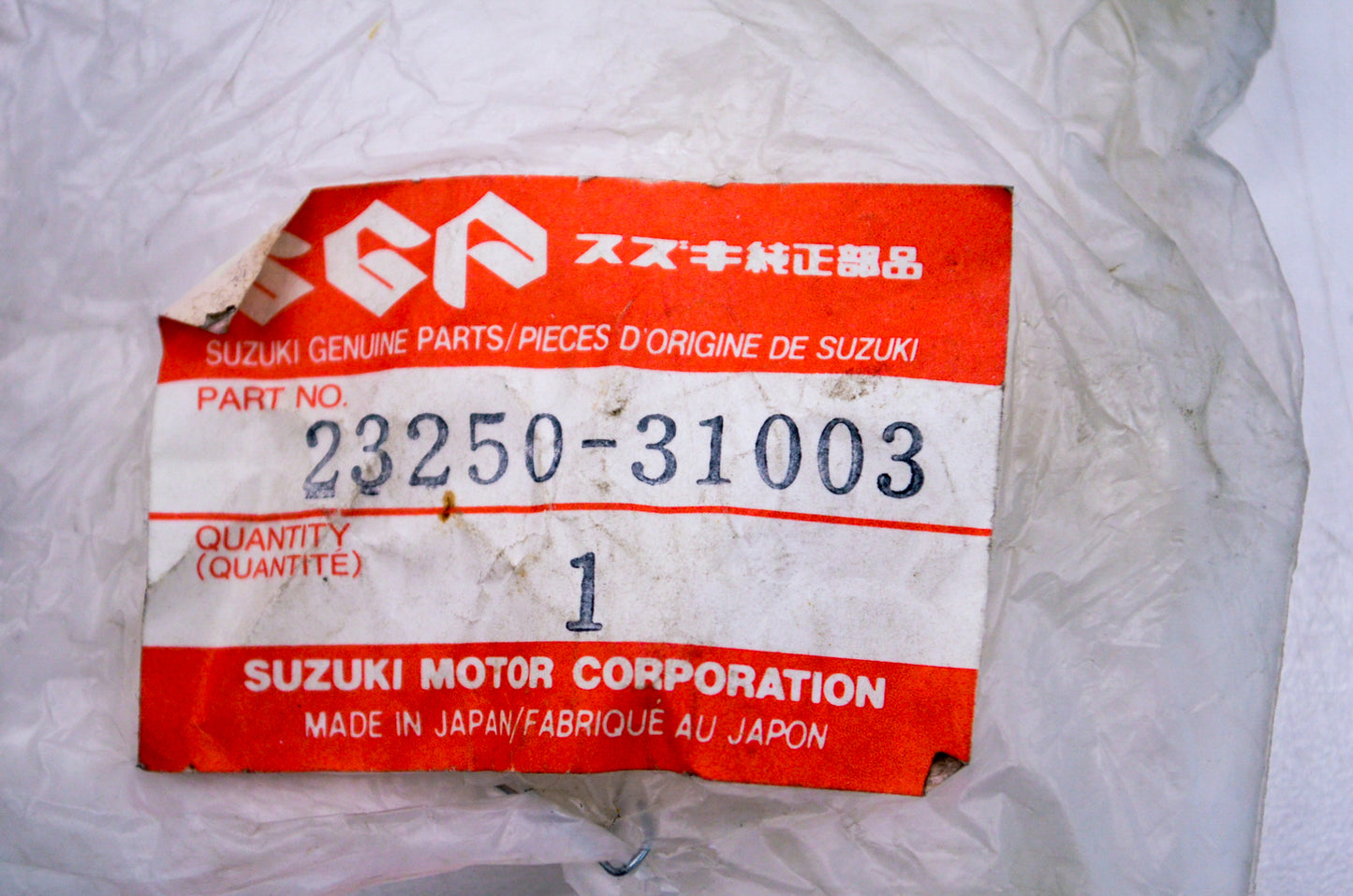OEM Suzuki 23250-31003 Clutch Disengage Bearing NOS