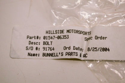 OEM Suzuki 01547-06353 Bolt NOS