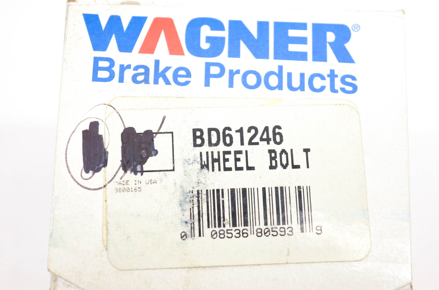 Wagner BD61246 Wheel Lug Studs Qty 2 NOS
