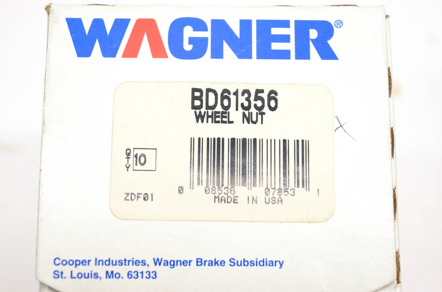 Wagner BD61356 Wheel Lug Nuts Qty 10 NOS