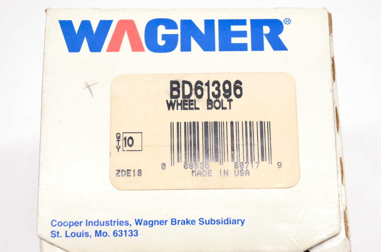 Wagner BD61396 Wheel Lug Studs Qty 10 NOS
