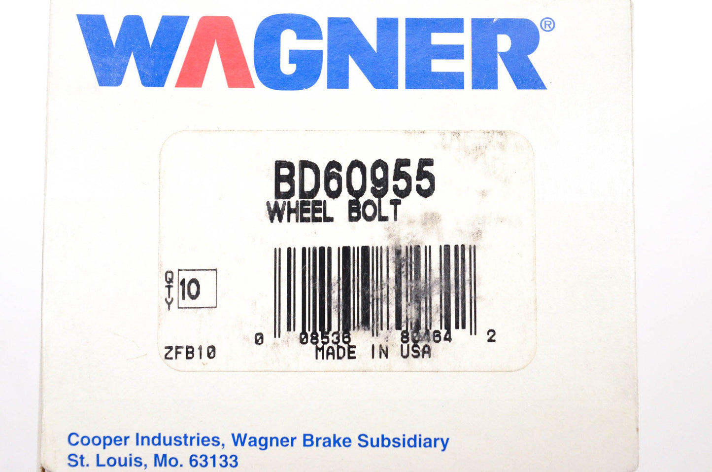 Wagner BD60955 Wheel Lug Studs Qty 10 NOS