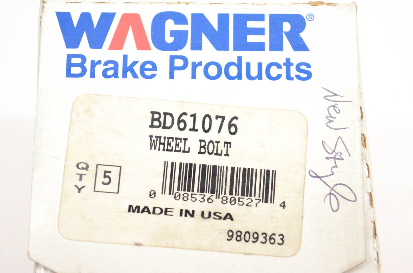 Wagner BD61076 Silver Wheel Lug Studs Qty 5 NOS