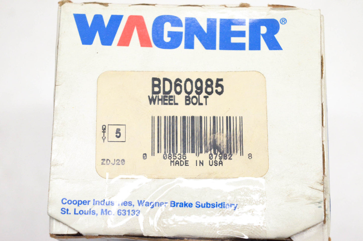 Wagner BD60985 Wheel Lug Studs Qty 5 NOS