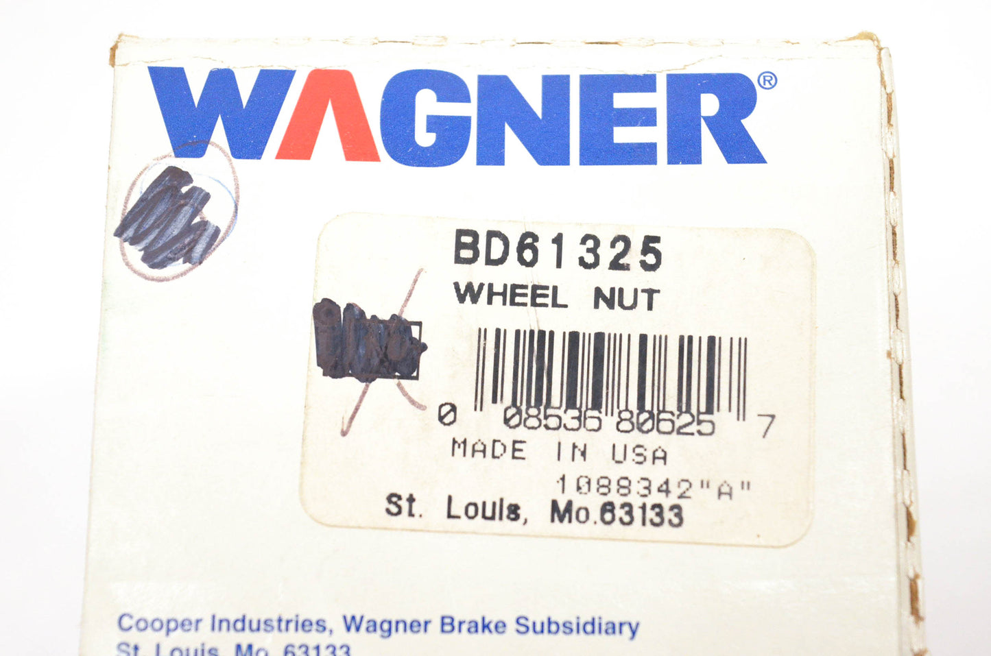 Wagner BD61325 Wheel Lug Nuts Qty 3 NOS