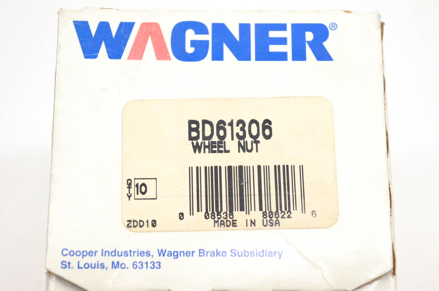 Wagner BD61306 Wheel Lug Nuts Qty 10 NOS