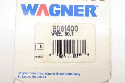 Wagner BD61400 Black Wheel Lug Studs Qty 5 NOS