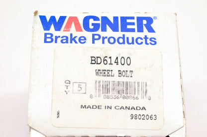 Wagner BD61400 Silver Wheel Lug Studs Qty 5 NOS