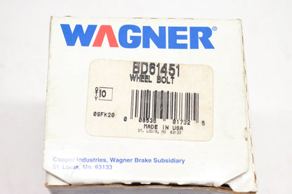 Wagner BD61451 Wheel Lug Studs Qty 10 NOS