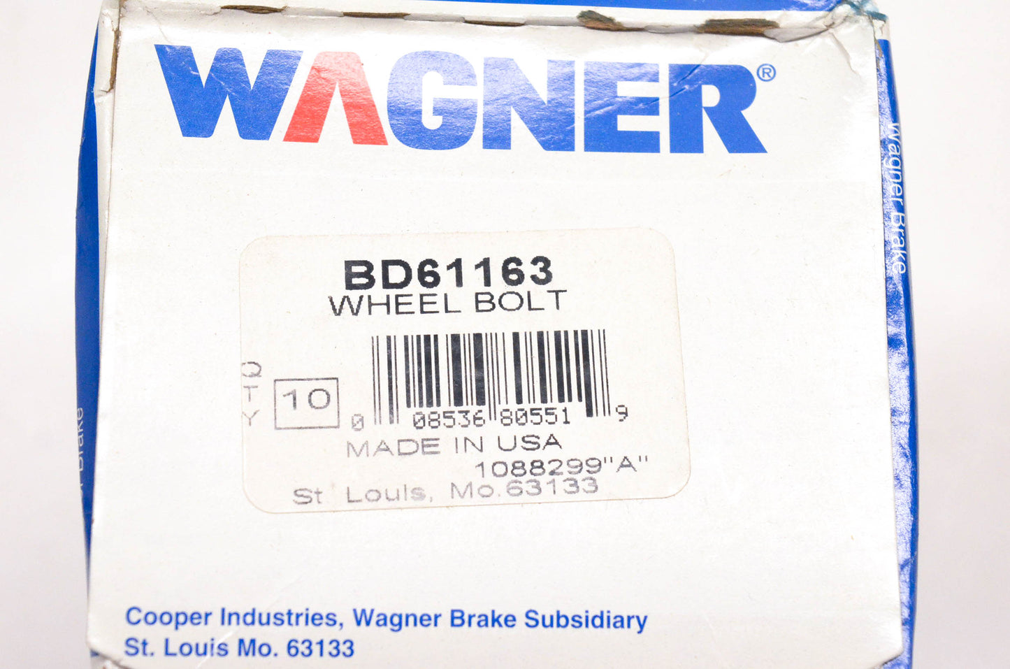 Wagner BD61163 Wheel Lug Studs Qty 10 NOS