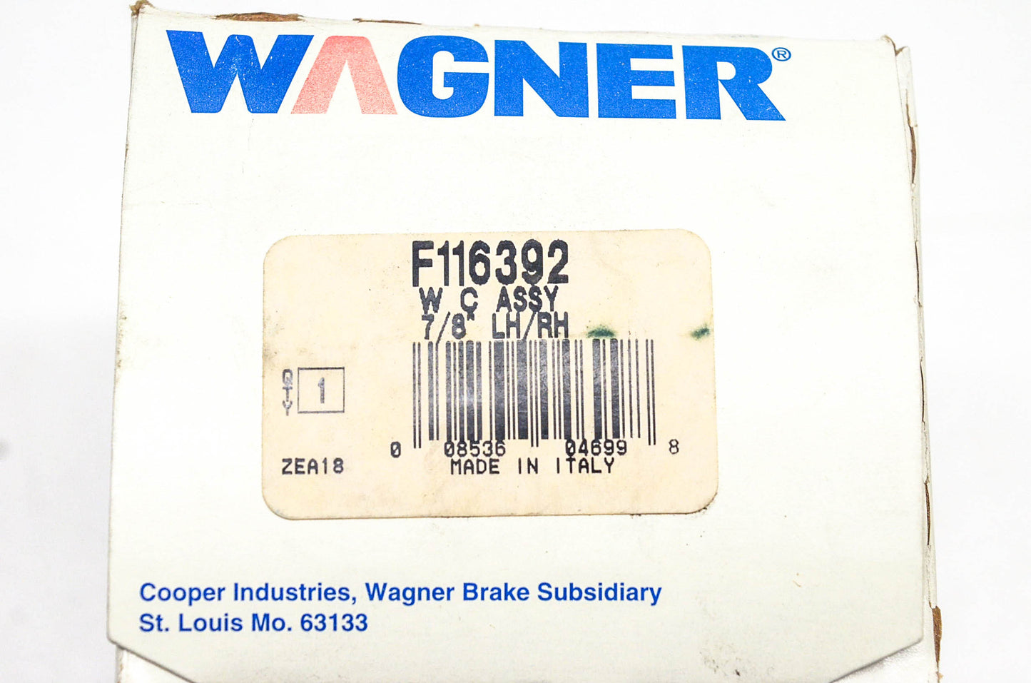 Wagner F116392 Brake Wheel Cylinder NOS