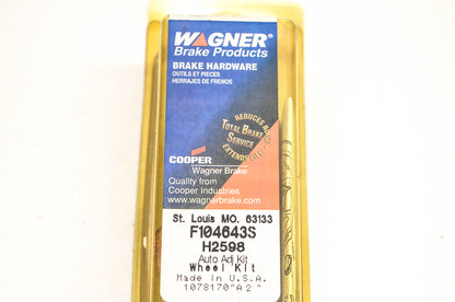 Wagner F104643S, H2598 Adjusting Brake Repair Kit NOS