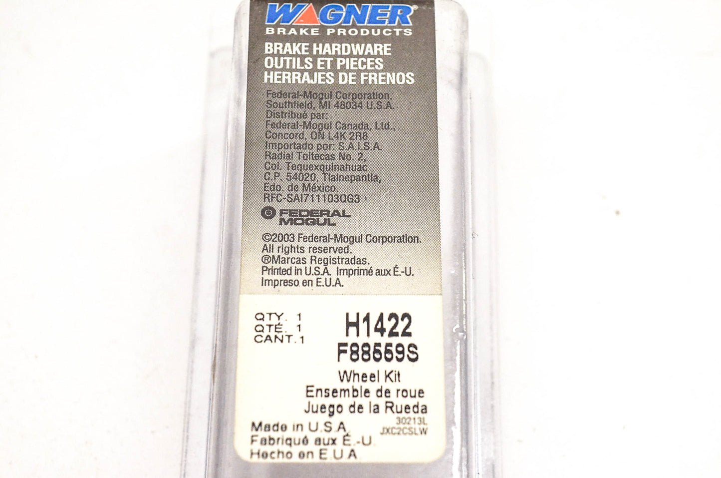 Wagner H1422, F88559S Drum Brake Wheel Cylinder Link NOS
