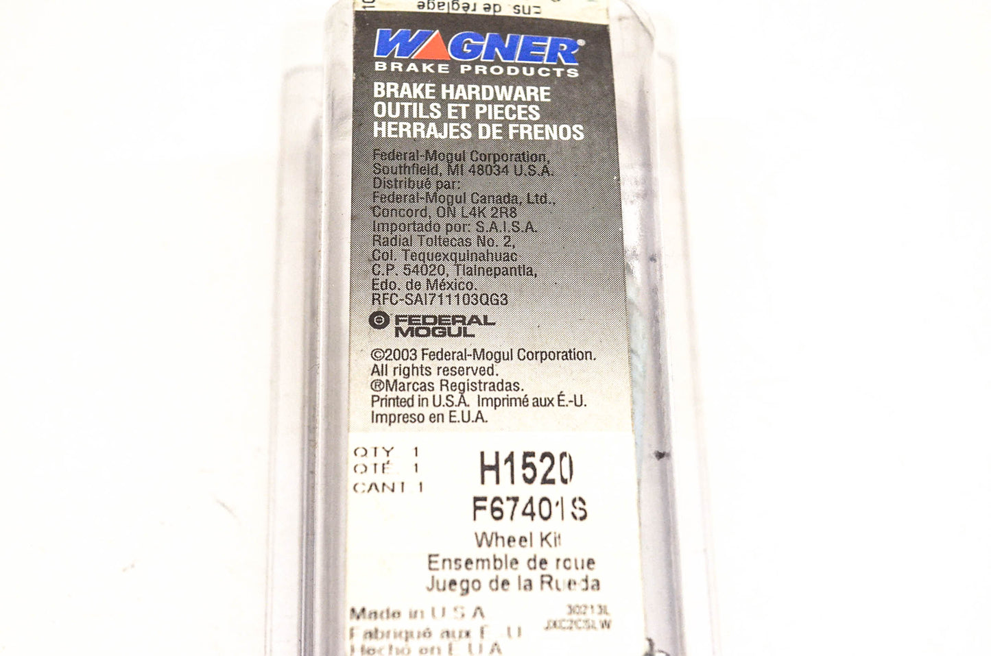 Wagner H1520, F67401S Drum Brake Adjusting Repair Kit NOS