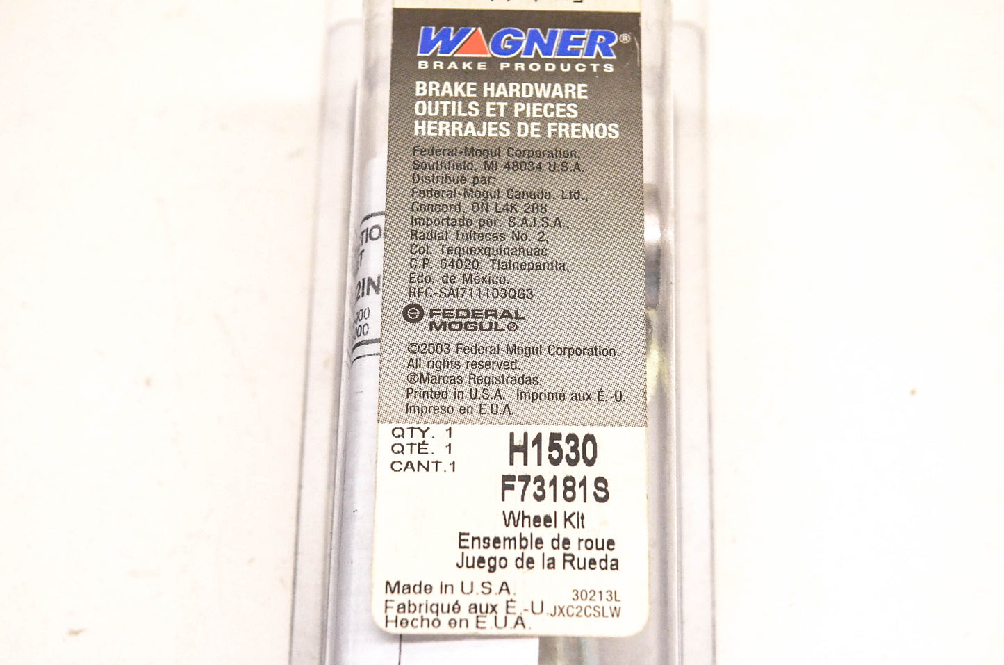 Wagner H1530, F73181S Drum Brake Adjusting Repair Kit NOS