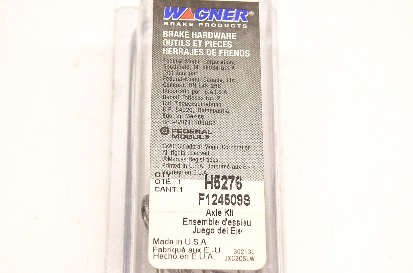 Wagner H5276, F124509S Disc Brake Anti Rattle Clip Kit NOS
