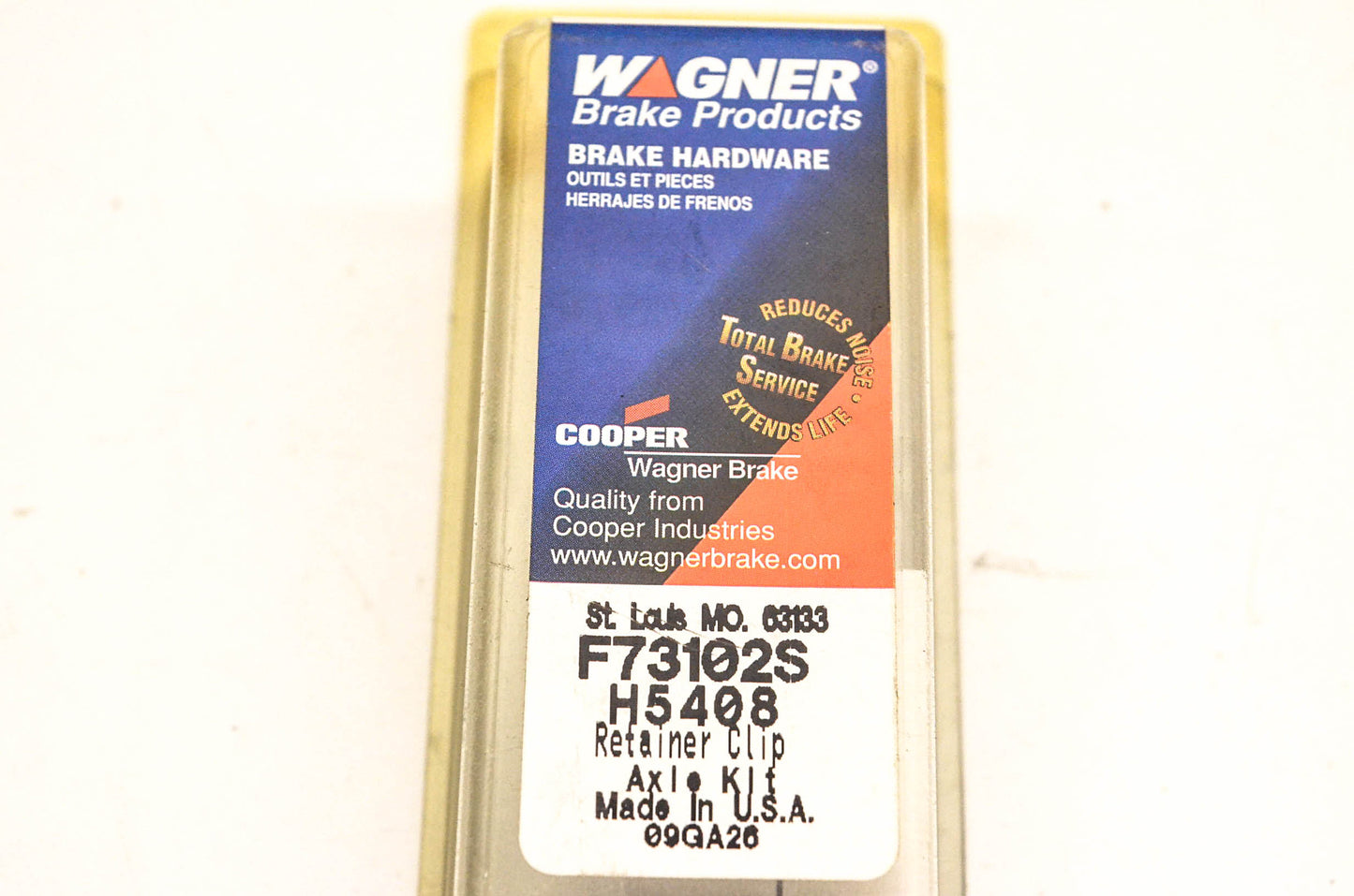 Wagner H5408, F73102S Disc Brake Anti Rattle Clip Kit NOS