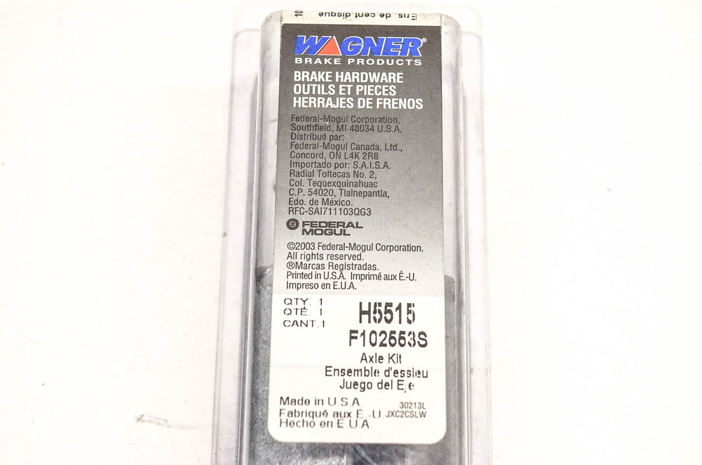 Wagner H5515, F102553S Disc Brake Hardware Kit NOS