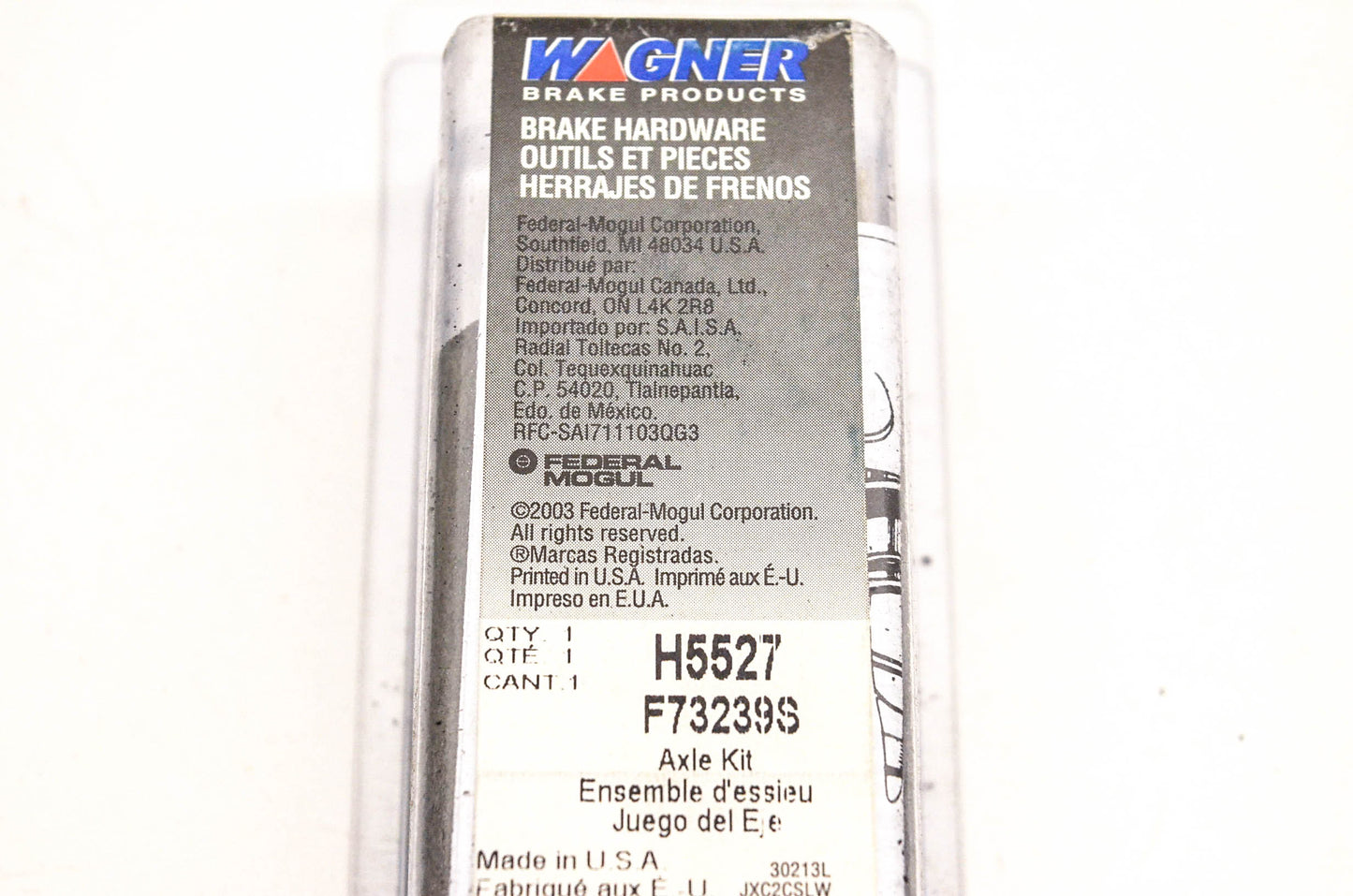 Wagner H5527, F73239S Brake Hardware Kit NOS