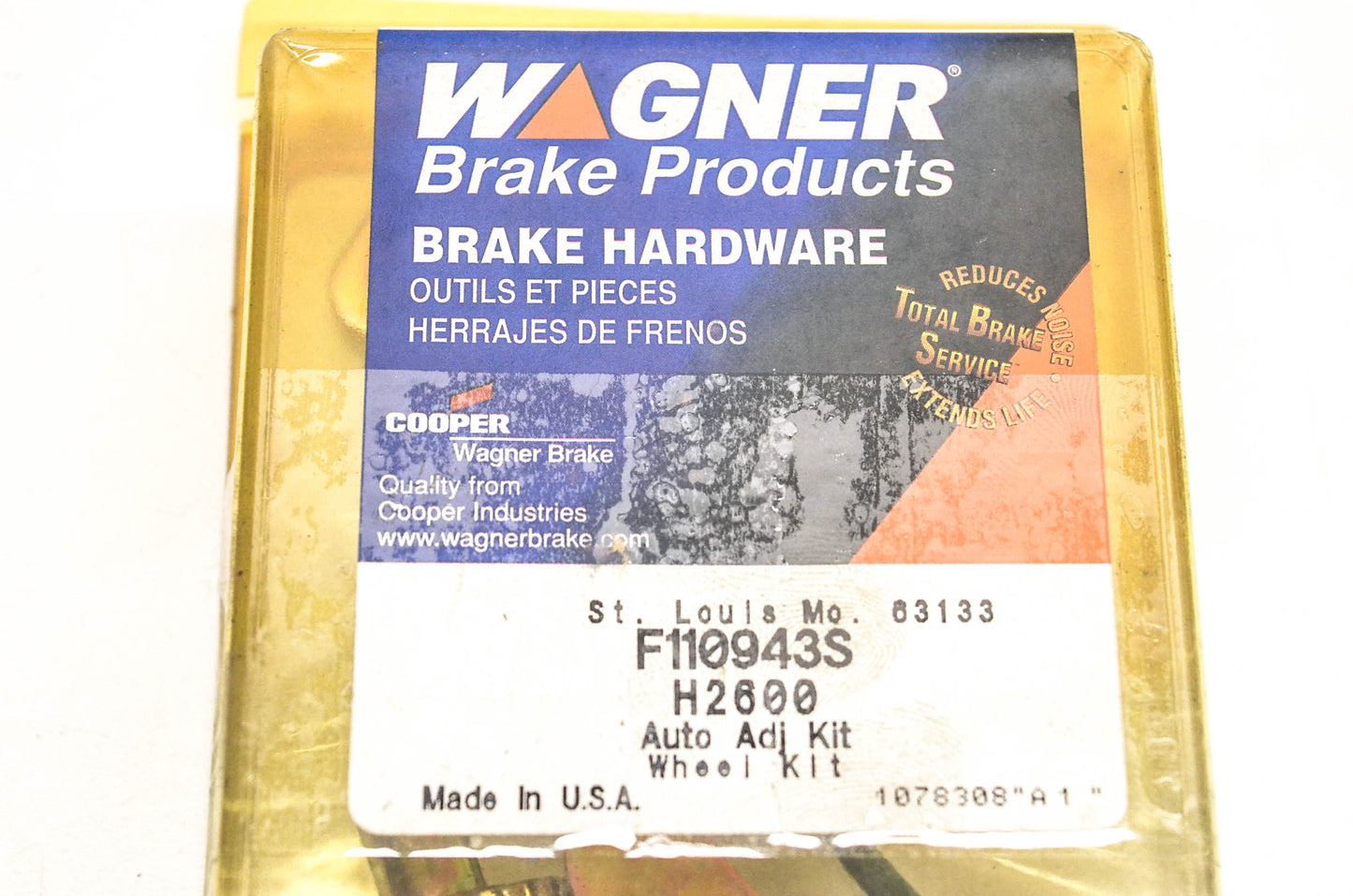 Wagner H2600, F110943S Drum Brake Adjusting Spring Kit NOS