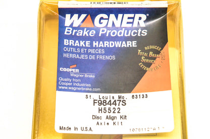 Wagner H5522, F98447S Disc Brake Align Kit NOS