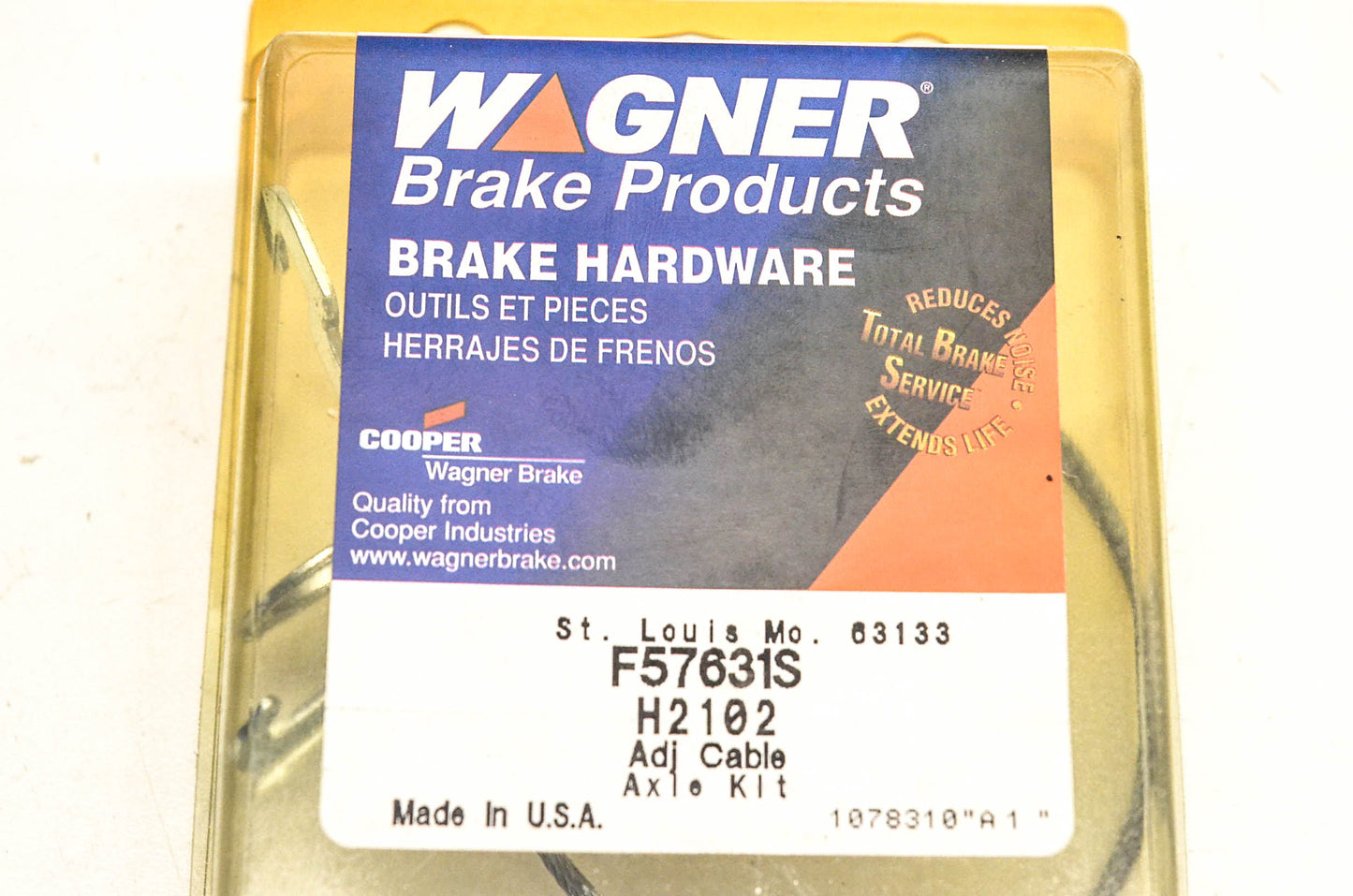 Wagner H2102, F57631S Drum Brake Self Adjuster Cable Kit NOS