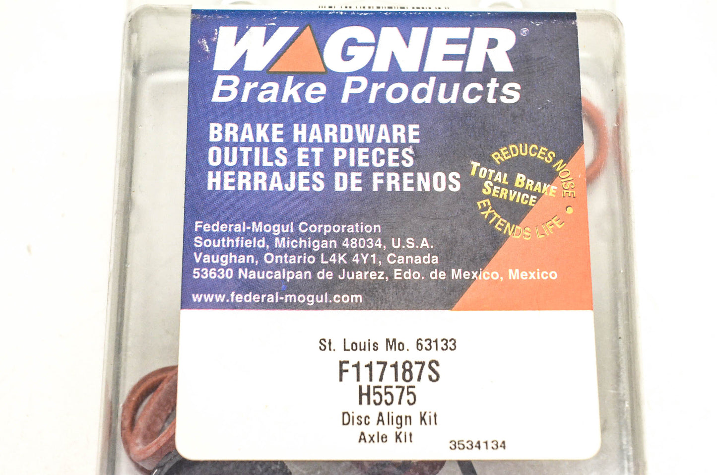 Wagner H5575, F117187S Disc Brake Align Kit NOS