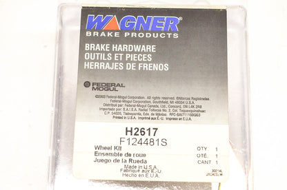Wagner H2617, F124481S Drum Brake Hardware Kit NOS