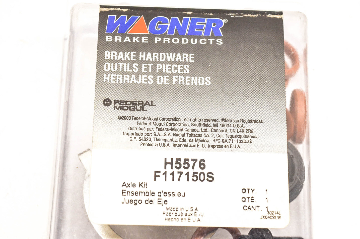 Wagner H5576, F117150S Disc Brake Hardware Kit NOS