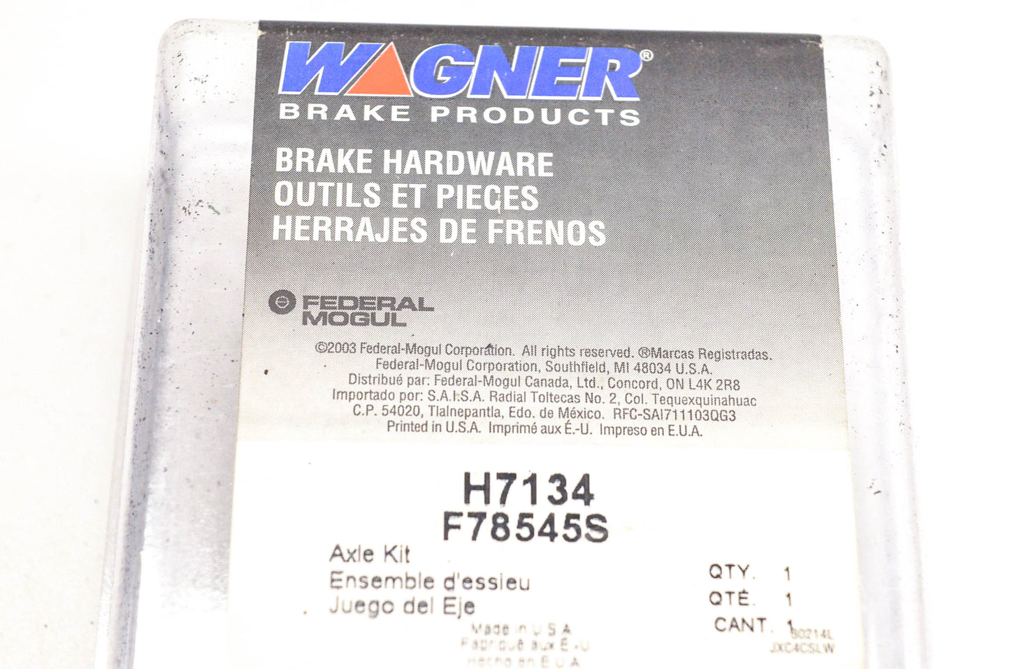 Wagner H7134, F78545S Drum Brake Hardware Kit NOS