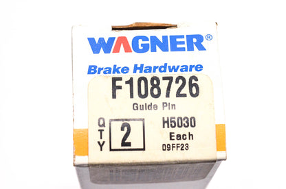 Wagner F108726, H5030 Caliper Guide Pins Qty 2 NOS