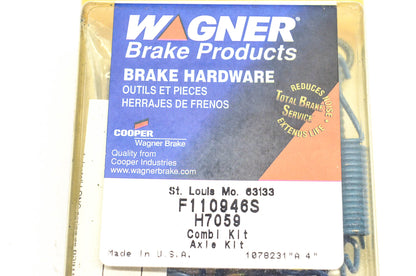 Wagner F110946S, H7059 Drum Brake Hardware Kit NOS