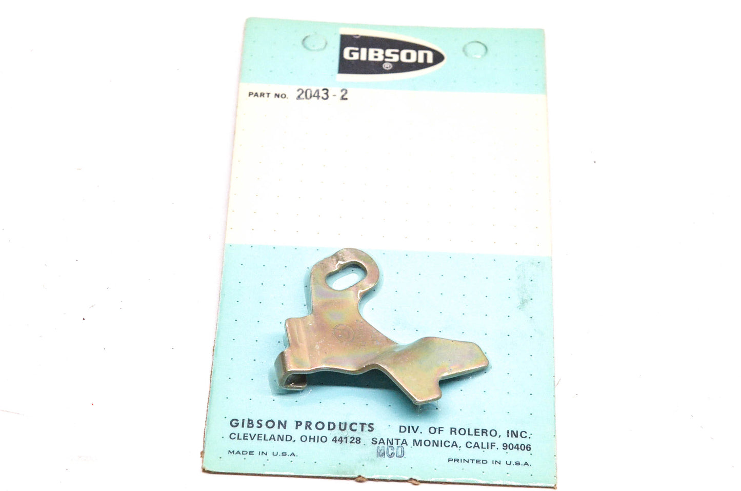 Gibson 2043-2 Brake Bracket NOS