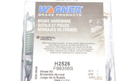 Wagner H2526, F98356S Drum Brake Self Adjusting Cable Kit NOS