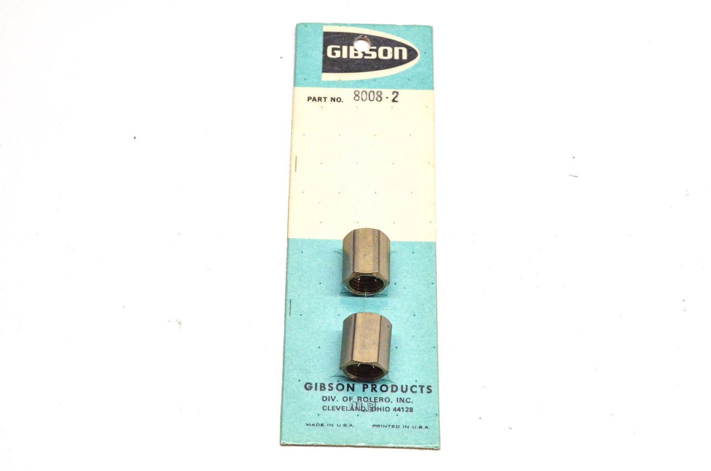 Gibson 8008-2 Brake Line Adapters Qty 2 NOS