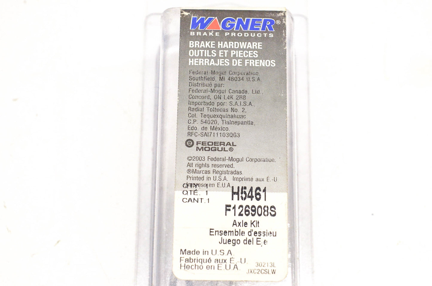 Wagner H5461, F126908S Disc Brake Clip Kit NOS