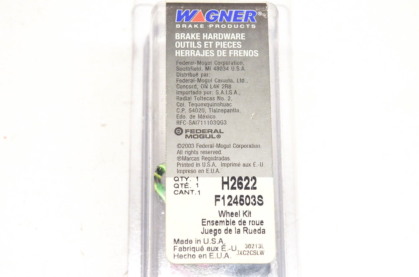 Wagner H2622, F124503S Drum Brake Self Adjuster Repair Kit NOS