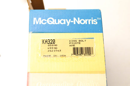 McQuay-Norris KA320, 8589B, K559B Steering King Pin Kit NOS