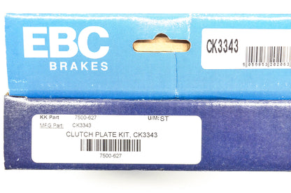 EBC CK3343, 7500-627 Heavy Duty Clutch Plate Kit NOS