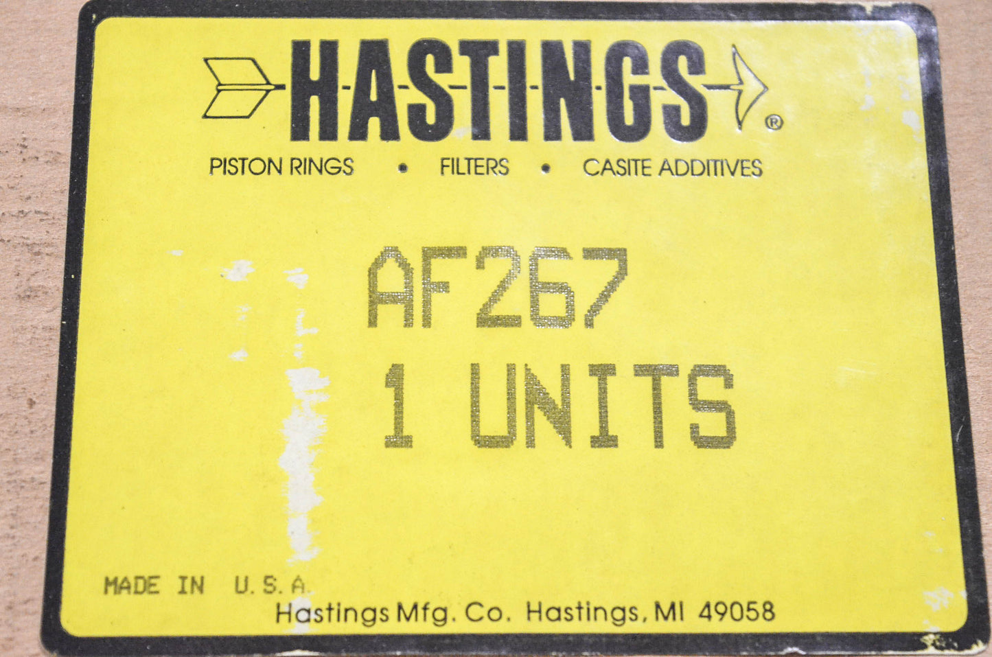 Hastings AF267 Air Filter NOS