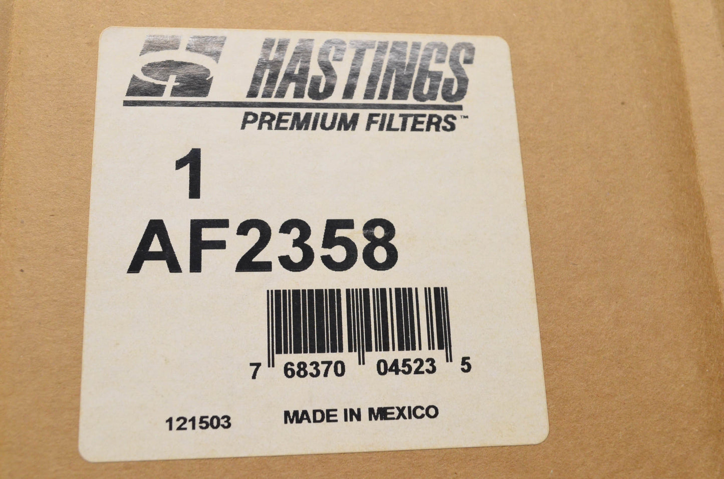 Hastings AF2358 Air Filter NOS