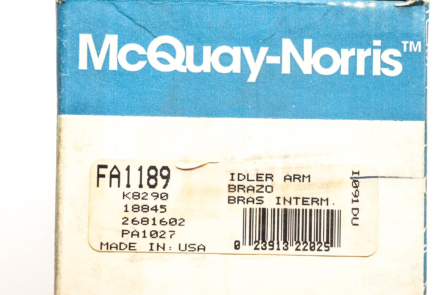 McQuay-Norris FA1189, K8290, 2681602 Idler Arm Kit NOS