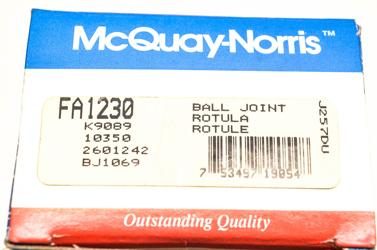 McQuay-Norris FA1230, 10350, 2601242 Ball Joint Kit NOS