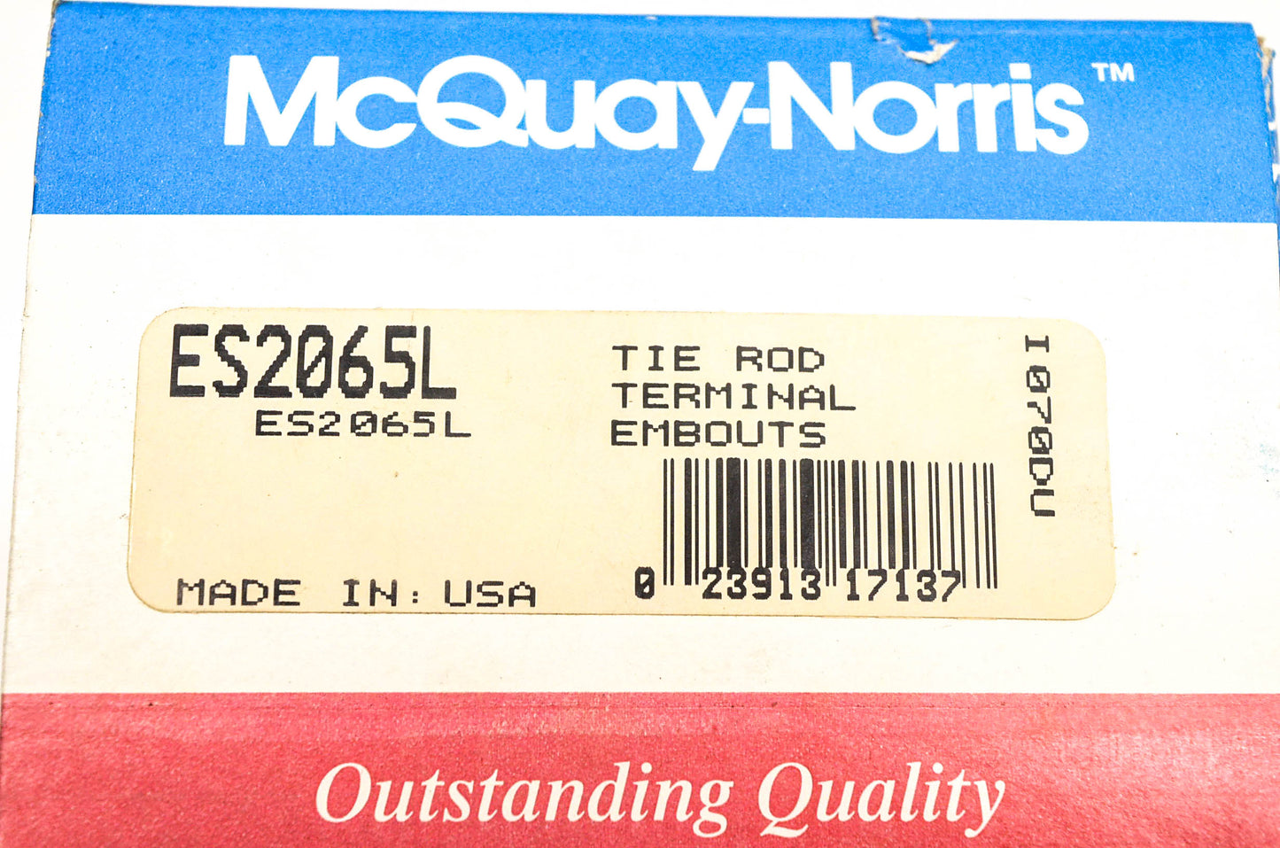 McQuay-Norris ES2065L Tie Rod Kit NOS