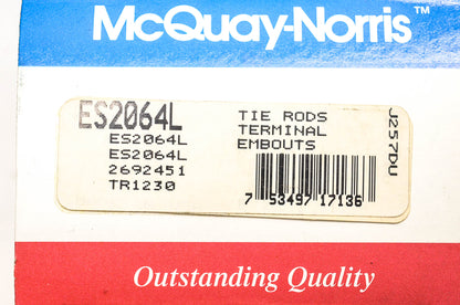 McQuay-Norris ES2064L, 2692451, TR1230 Tie Rod Kit NOS