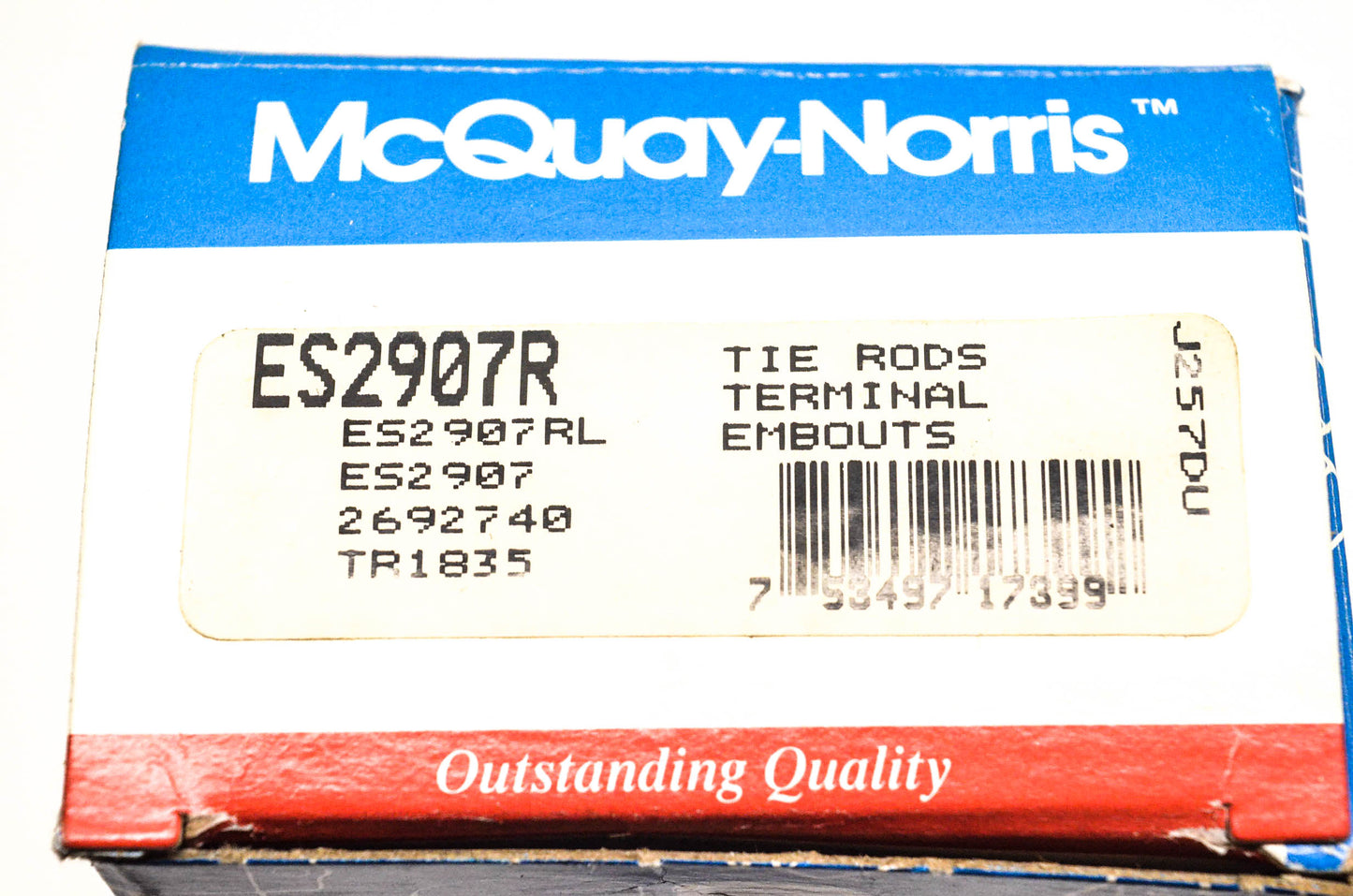 McQuay-Norris ES2907R, 2692740, TR1835 Tie Rod Kit NOS