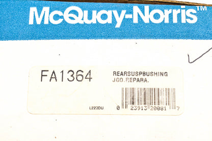 McQuay-Norris FA1364 Rear Suspension Bushing Kit NOS