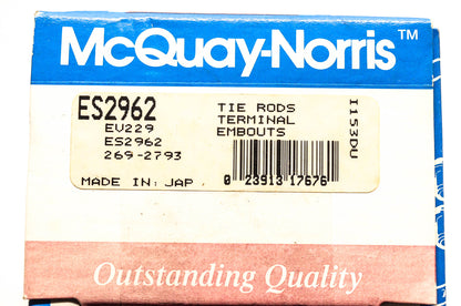 McQuay-Norris ES2962, EV229, 2692793 Tie Rod Socket Kit NOS