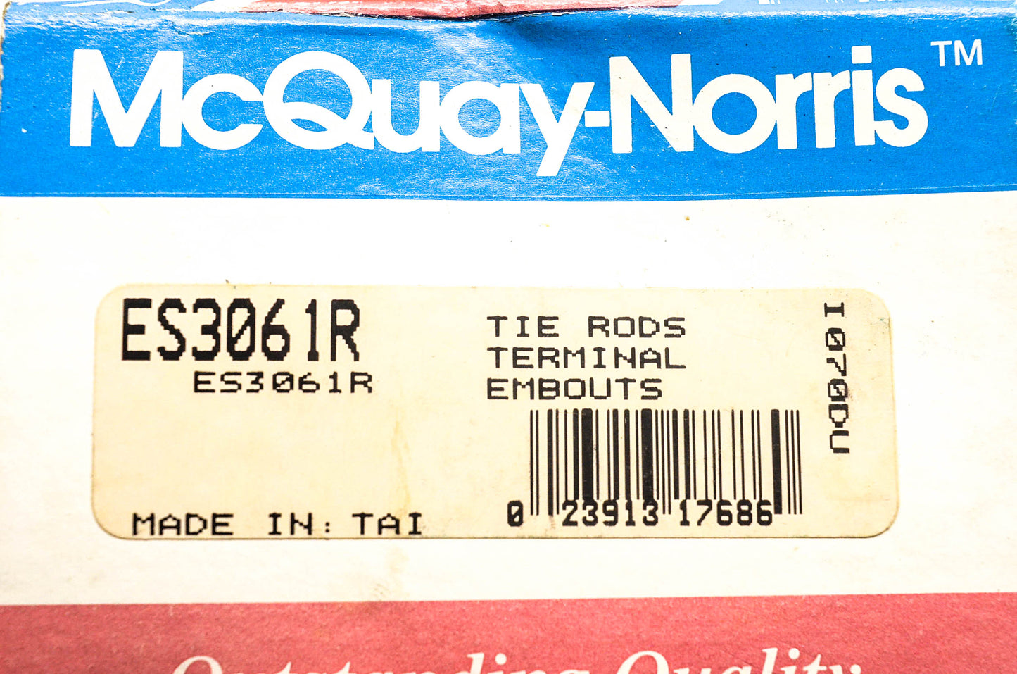 McQuay-Norris ES3061R, EV128, 2692666 Tie Rod Kit NOS
